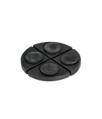 Pot Feet, Fiberstone Black Diam - X H 1